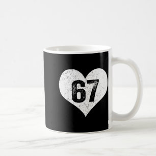 Caneca De Café 67 Dia dos Namorados Engraçado Six Seven 6 7 Meme 