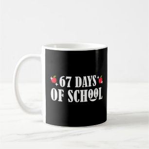 Caneca De Café 67 Dias De Escola Engraçado Seis Sete Meme 