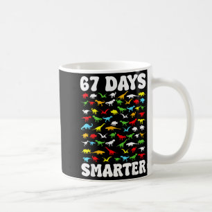 Caneca De Café 67 Dias Mais Inteligente Dinossauro Crianças 100 D