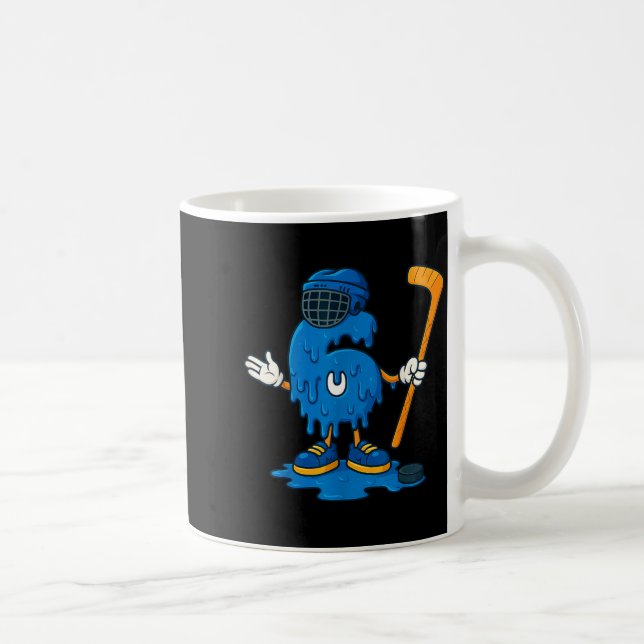 Caneca De Café 67 Drip Ice Cream Hockey Player  (Direita)