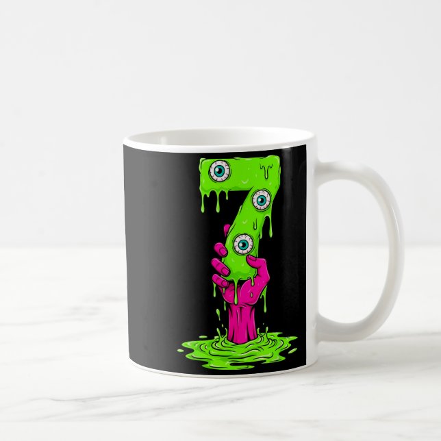 Caneca De Café 67 Fantasia de Halloween Número 7 Sete Meme Engraç (Direita)