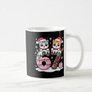 Caneca De Café 67 Gatos Kawaii de Natal Sorvete Drip Meme Diverti