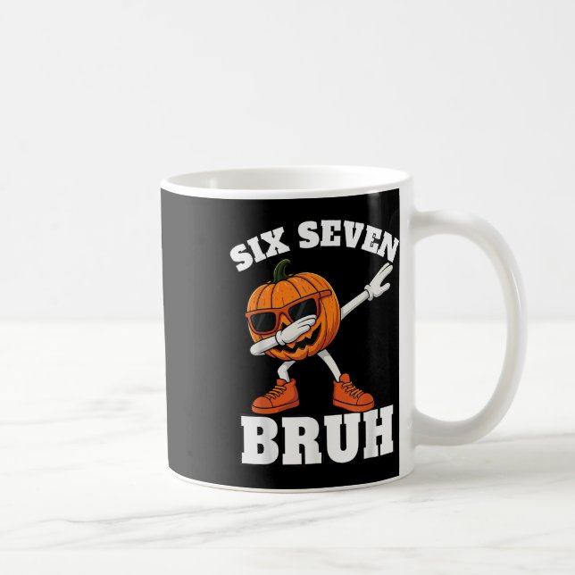 Caneca De Café 67 Halloween Divertido Seis Sete Bruh Meme Brainro (Direita)
