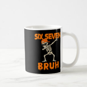 Caneca De Café 67 Halloween Divertido Seis Sete Meme Brainrot Abó