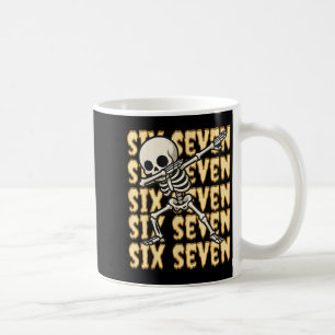 Caneca De Café 67 Halloween Engraçado Seis Sete Meme Brainrot Esq