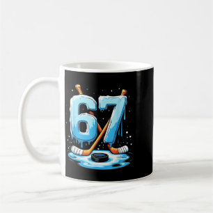 Caneca De Café 67 Hockey Sorvete Drip Gíria Geração Alpha Meninos