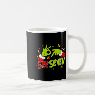 Caneca De Café 67 Humor de Meme 6-7 Divertido Seis Sete Natal