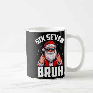 Caneca De Café 67 Meme 6 7 Natal engraçado Papai Noel Rock On Sei