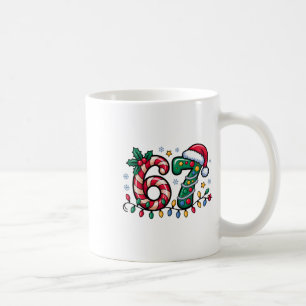 Caneca De Café 67 Meme de Natal Six Seven Xmas Engraçado Meninos 