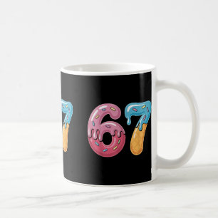 Caneca De Café 67 Meme de Sorvete Drip Engraçado Six Seven Geraçã