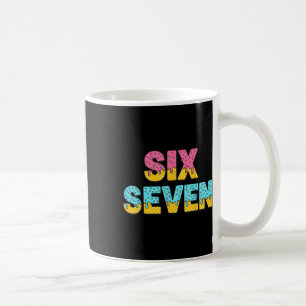 Caneca De Café 67 Meme de Sorvete Pingando Divertido Six Seven Ge