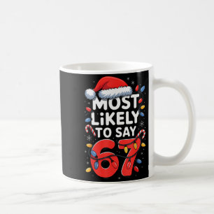 Caneca De Café 67 Meme Engraçado Design de Meme de Natal Mais Pro