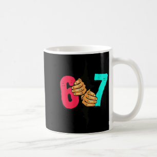 Caneca De Café 67 Meme Engraçado Seis Sete Geração Alfa Gíria Nat