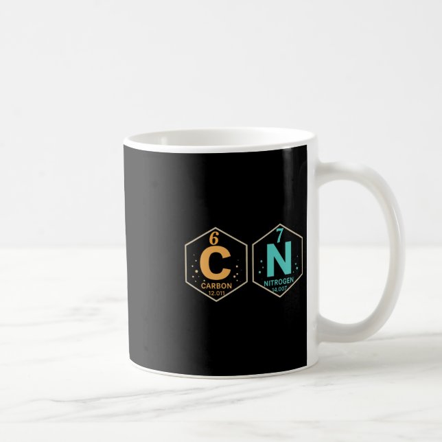 Caneca De Café 67 Meme Funny Teacher Science Periodic Table Retro (Direita)