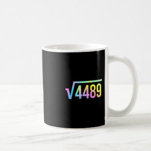 Caneca De Café 67 Meme Gíria Tie Dye Engraçado Raiz Quadrada 4489