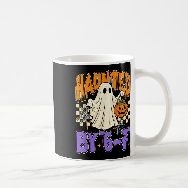 Caneca De Café 67 Meme Halloween Assombrado- Fantasma Engraçado E (Direita)