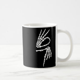 Caneca De Café 67 Meme Mão de Esqueleto 6 7 Halloween Seis Sete 
