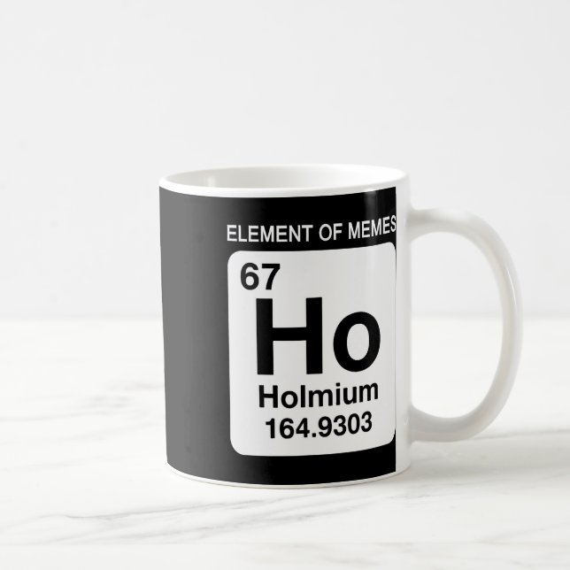 Caneca De Café 67 Meme Número Elemento Da Tabela Periódica De Mem (Direita)