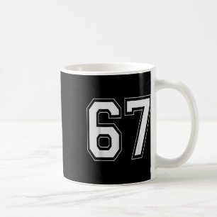Caneca De Café 67 Meme Número Seis Sete Gíria Gen Alpha 6 7