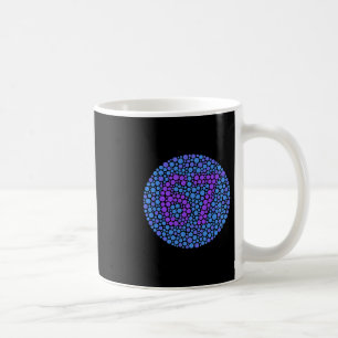 Caneca De Café 67 Meme Oculto Tendência Geração Z Alpha Six Seven