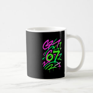 Caneca De Café 67 Meme Oculto Tendendo Gen Z Alpha Seis Sete 6 7 