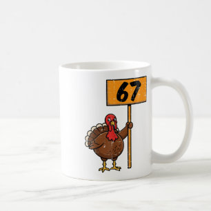 Caneca De Café 67 Meme Peru Funny Ação de Graças 6 7 Meninos Adol