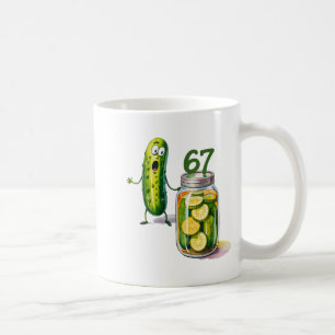 Caneca De Café 67 Meme Picles Surpresa Um Pote De Picles Fatiados