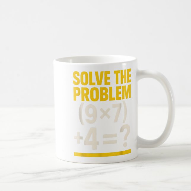 Caneca De Café 67 Meme Professor de Matemática Engraçado Escola 6 (Direita)