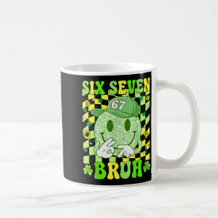 Caneca De Café 67 meme seis sete 6 7 bruh dia de sao patrício men