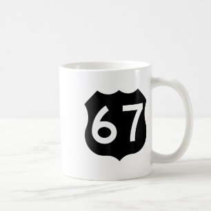 Caneca De Café 67 Meme Seis Sete 6-7 Piada Engraçada da Internet