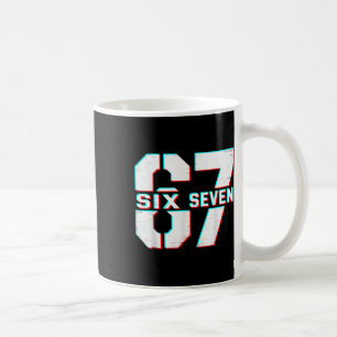 Caneca De Café 67 Meme Seis Sete Divertido 6 7 Gíria da Geração A