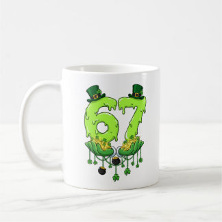 Caneca De Café 67 Meme Shamrocks Six Seven Shamrocks 6-7 St Patri