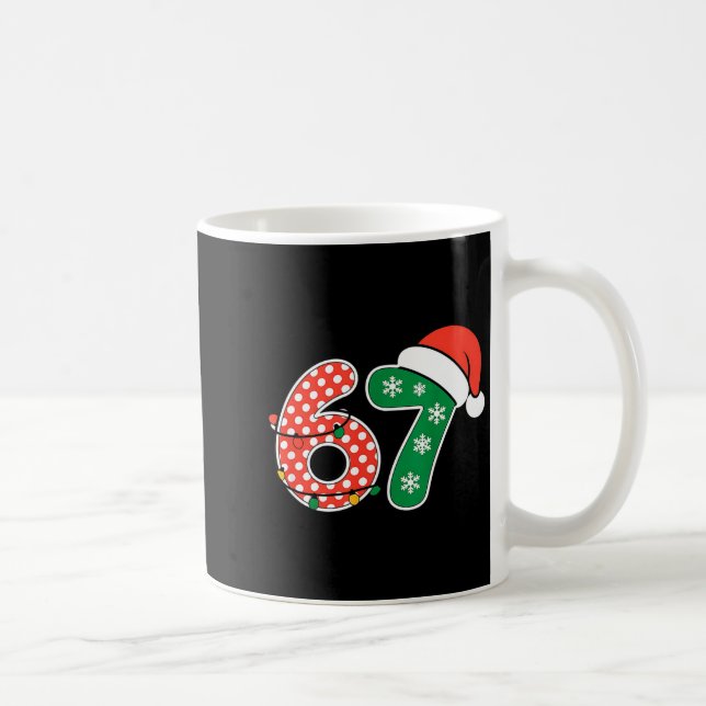 Caneca De Café 67 Meme Six Seven Funny Christmas 6 7 Meme Men Wom (Direita)