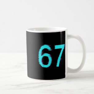 Caneca De Café 67 Meme Tendência Geração Z Alpha Seis Sete 6 7 