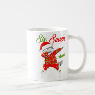 Caneca De Café 67 Natal Divertido Seis Sete Bruh Meme Brainrot Sa