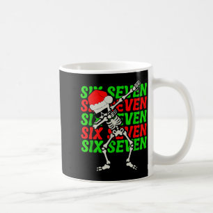 Caneca De Café 67 Natal Divertido Seis Sete Meme Brainrot Dabbing