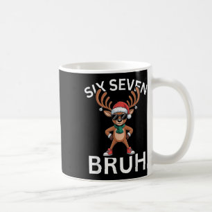 Caneca De Café 67 Natal Divertido Seis Sete Meme Reindeer Brainro