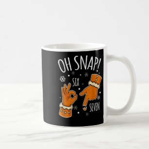 Caneca De Café 67 Natal Oh Snap Homem de Biscoito 6 7 Meme Xmas 
