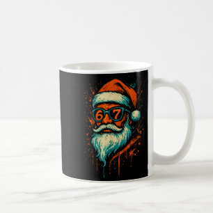 Caneca De Café 67 Natal Rosto do Papai Noel 6 7 Meme Seis Sete Ad