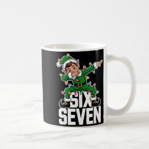 Caneca De Café 67 Natal Seis Sete 6 7 Meme Engraçado Dabbing Elf 