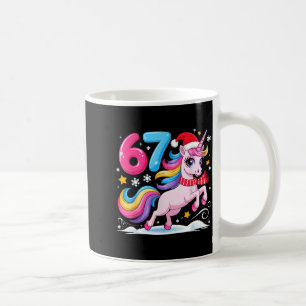 Caneca De Café 67 Natal Unicórnio Fofo Seis Sete Meme 6 7 Chris