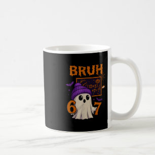 Caneca De Café 67 Professor Fantasma de Halloween Seis Sete Meme 