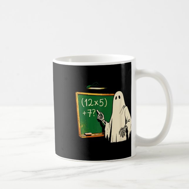 Caneca De Café 67 Professor Fantasma de Halloween Seis Sete Meme  (Direita)