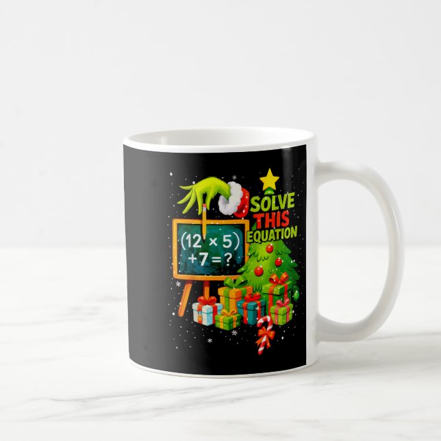Caneca De Café 67 Professor Verde Natal Seis Sete Meme Brainrot (Direita)