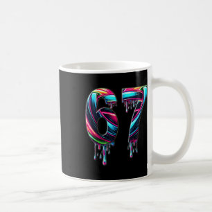Caneca De Café 67 Seis Sete 6 7 Design de Meme Engraçado 6 7