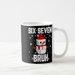Caneca De Café 67 Seis Sete Bruh Boneco de Neve Blocos de Constru