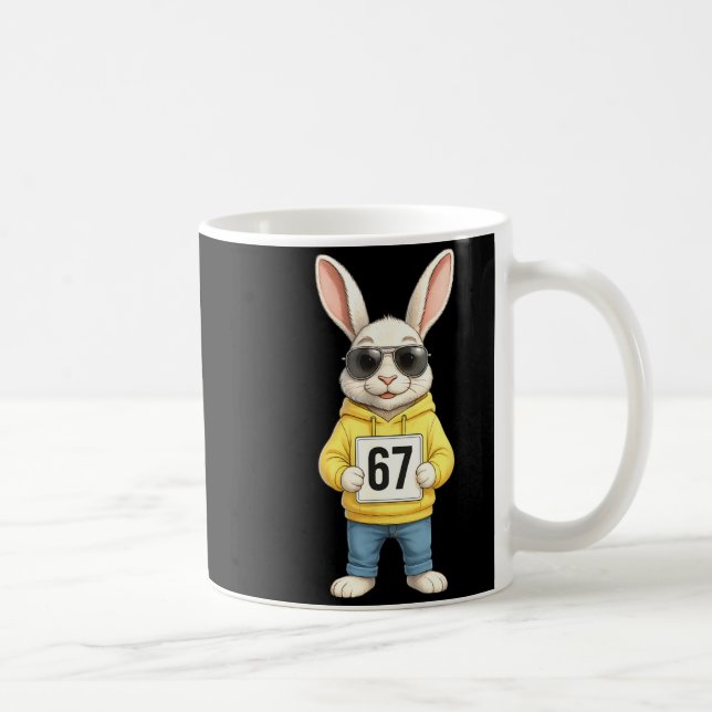 Caneca De Café 67 Seis Sete Meme 6 7 Divertido Dia de Páscoa para (Direita)