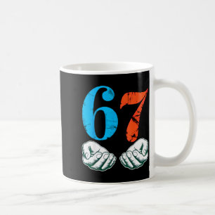 Caneca De Café 67 Seis Sete Meme 6 7 Mãos