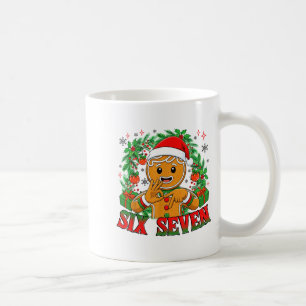 Caneca De Café 67 Seis Sete Meme Divertido Natal Biscoito de Nata