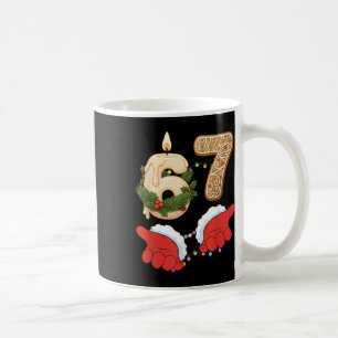 Caneca De Café 67 Seis Sete Meme Natal Vela Gengibre Gen